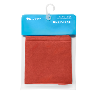 Blue Pure 411 Pre-filter in Saffron red